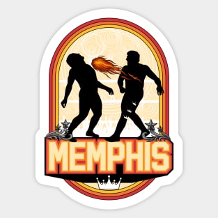 Memphis Fireball Sticker